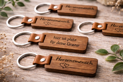 Schlüsselanhänger Holz