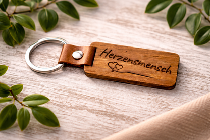 Schlüsselanhänger Holz
